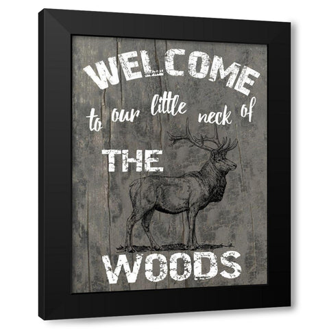 My Neck Of The Woods Black Modern Wood Framed Art Print with Double Matting by Lewis, Sheldon