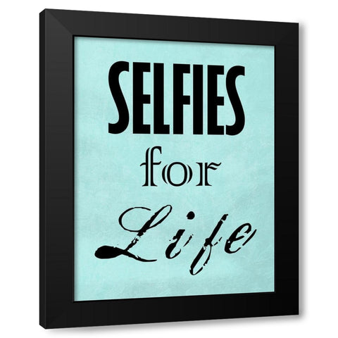 Selfies Black Modern Wood Framed Art Print with Double Matting by Lewis, Sheldon