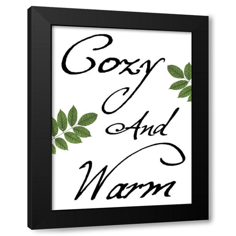 Cozy and Warm Black Modern Wood Framed Art Print by Lewis, Sheldon