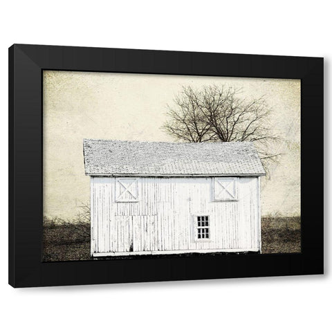 Out Field Black Modern Wood Framed Art Print by Lewis, Sheldon