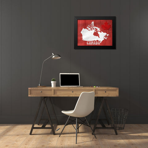 Up North Black Modern Wood Framed Art Print by Lewis, Sheldon