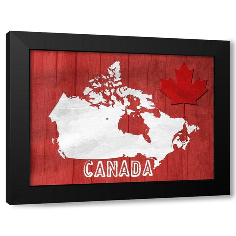 Up North Black Modern Wood Framed Art Print by Lewis, Sheldon