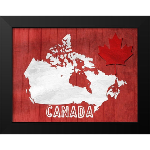 Up North Black Modern Wood Framed Art Print by Lewis, Sheldon