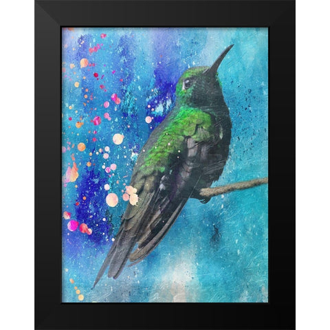 Hummer 2 Black Modern Wood Framed Art Print by Lewis, Sheldon
