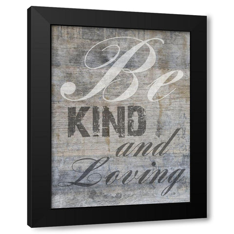Loving Kindness Black Modern Wood Framed Art Print by Lewis, Sheldon