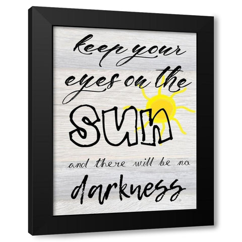 No Shadow Black Modern Wood Framed Art Print by Lewis, Sheldon