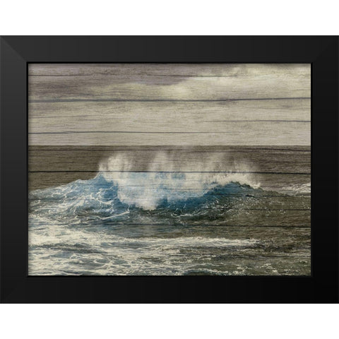 Blast Of Blue 2 Black Modern Wood Framed Art Print by Lewis, Sheldon
