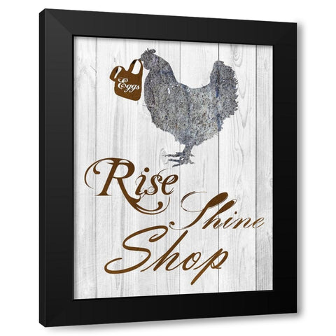 Rise And Shop Black Modern Wood Framed Art Print with Double Matting by Lewis, Sheldon