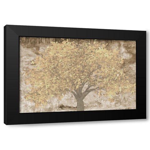 Natures Cluster Black Modern Wood Framed Art Print with Double Matting by Lewis, Sheldon