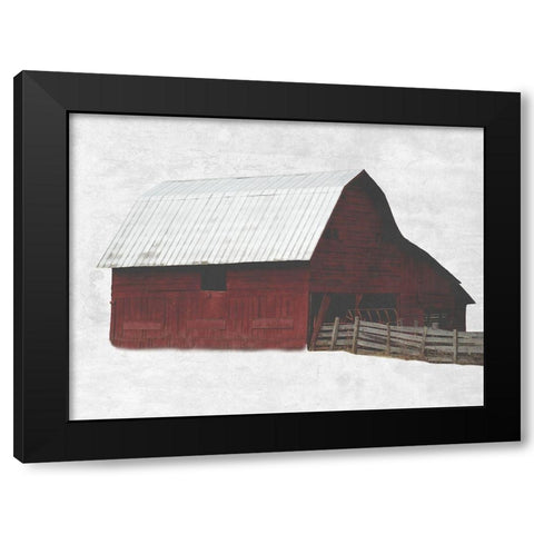 Spice Barn Black Modern Wood Framed Art Print by Lewis, Sheldon