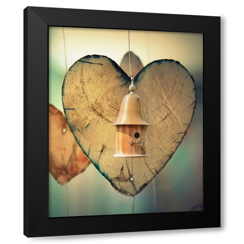 Birds Black Modern Wood Framed Art Print with Double Matting by Lewis, Sheldon