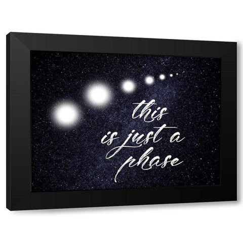 Phase Black Modern Wood Framed Art Print by Lewis, Sheldon