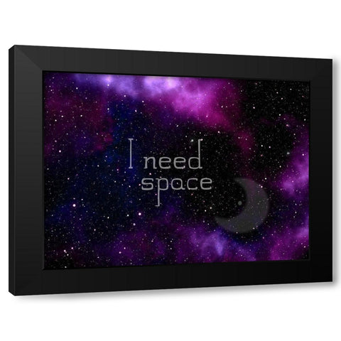 Space Black Modern Wood Framed Art Print by Lewis, Sheldon