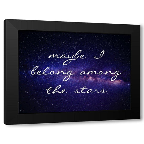 The Stars Black Modern Wood Framed Art Print with Double Matting by Lewis, Sheldon