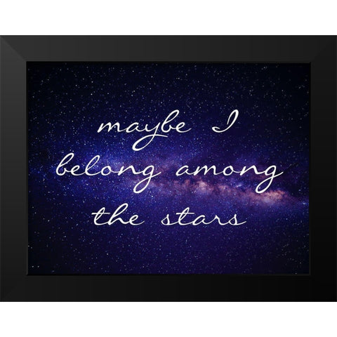The Stars Black Modern Wood Framed Art Print by Lewis, Sheldon