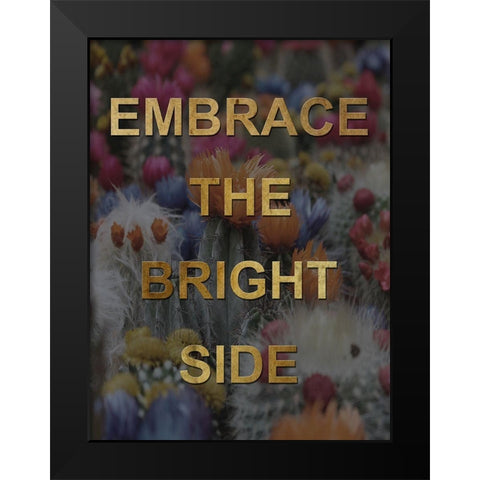 Bright Side Black Modern Wood Framed Art Print by Lewis, Sheldon
