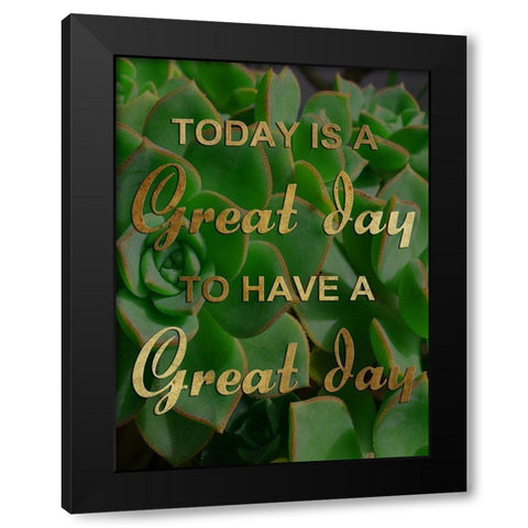 Great Day Black Modern Wood Framed Art Print with Double Matting by Lewis, Sheldon
