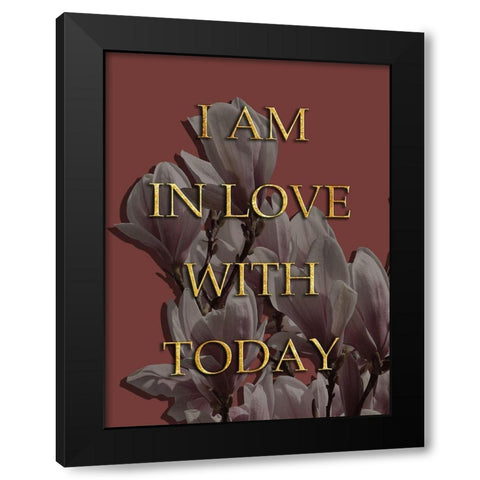 LoveToday Black Modern Wood Framed Art Print by Lewis, Sheldon