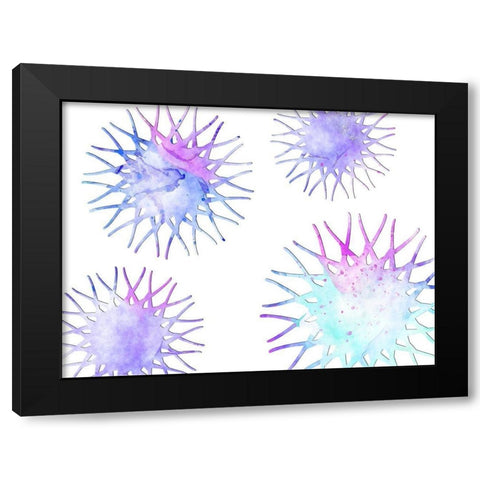 In Theory Black Modern Wood Framed Art Print with Double Matting by Lewis, Sheldon