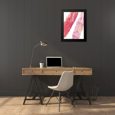 Isolated Abstract Black Modern Wood Framed Art Print by Lewis, Sheldon