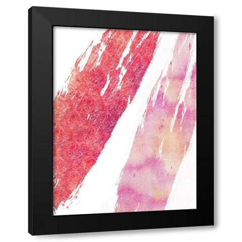Isolated Abstract Black Modern Wood Framed Art Print by Lewis, Sheldon