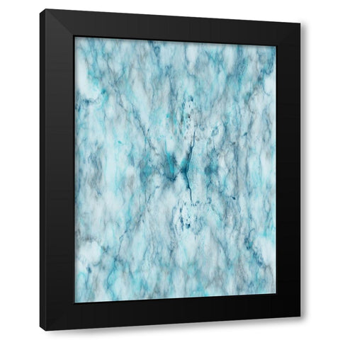 Smoking Marble Black Modern Wood Framed Art Print by Lewis, Sheldon