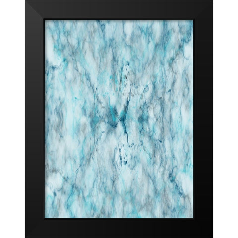 Smoking Marble Black Modern Wood Framed Art Print by Lewis, Sheldon