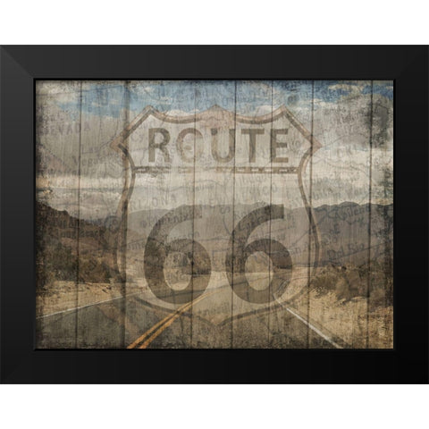 Open Road 1 Black Modern Wood Framed Art Print by Lewis, Sheldon