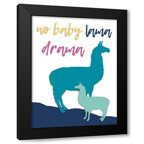 So Drama Free Black Modern Wood Framed Art Print by Lewis, Sheldon