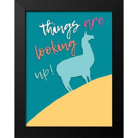 Looking Up Black Modern Wood Framed Art Print by Lewis, Sheldon