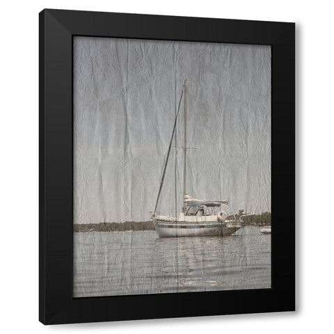 Yacht Club 5 Black Modern Wood Framed Art Print by Lewis, Sheldon