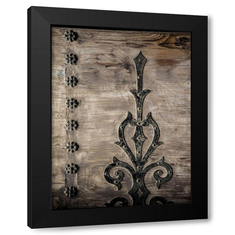 Vintage Farmhouse Design Black Modern Wood Framed Art Print with Double Matting by Lewis, Sheldon