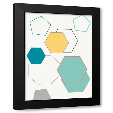 Shapping Up 2 Black Modern Wood Framed Art Print with Double Matting by Lewis, Sheldon