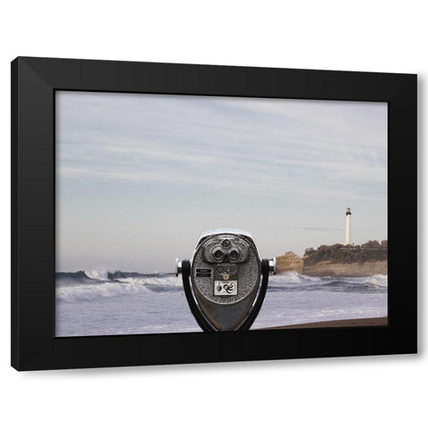 View Point Black Modern Wood Framed Art Print with Double Matting by Lewis, Sheldon
