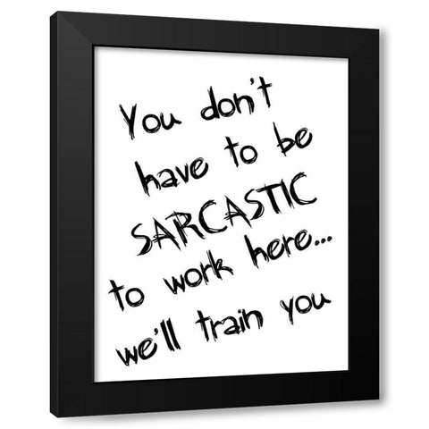 Work Place. Black Modern Wood Framed Art Print with Double Matting by Lewis, Sheldon