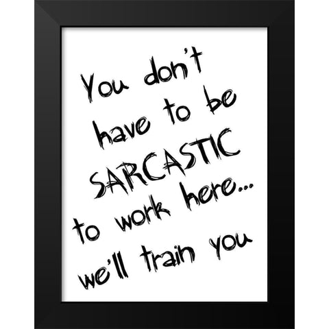 Work Place. Black Modern Wood Framed Art Print by Lewis, Sheldon