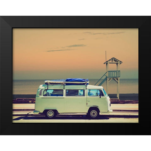 Coast Life Black Modern Wood Framed Art Print by Lewis, Sheldon