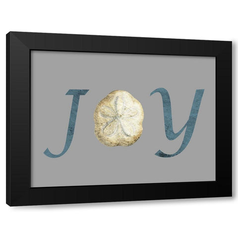 Joy Black Modern Wood Framed Art Print by Lewis, Sheldon
