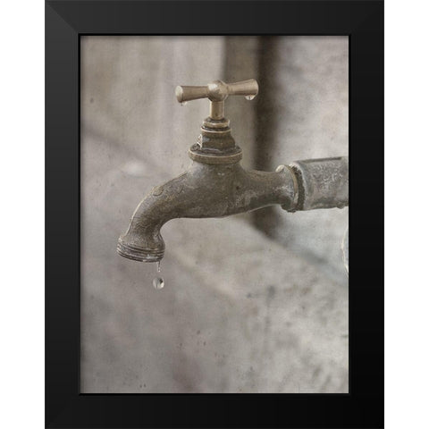 Tap In Black Modern Wood Framed Art Print by Lewis, Sheldon