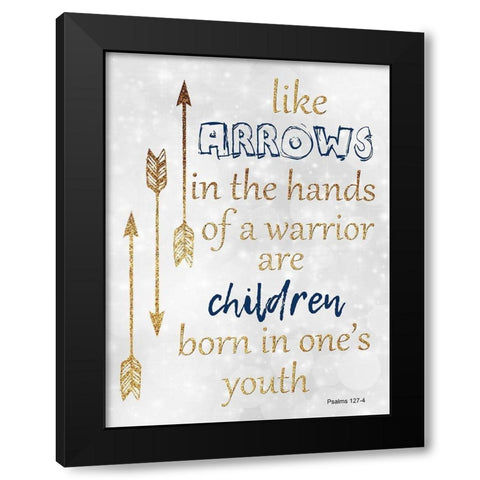 Children Black Modern Wood Framed Art Print by Lewis, Sheldon