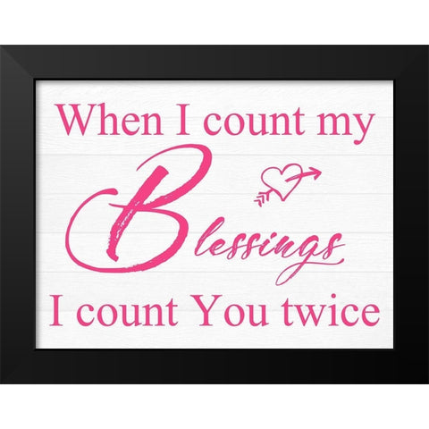 You Are Twice Black Modern Wood Framed Art Print by Lewis, Sheldon