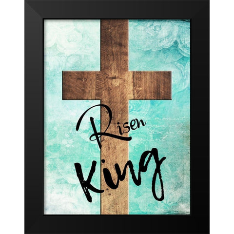 Risen King Black Modern Wood Framed Art Print by Lewis, Sheldon