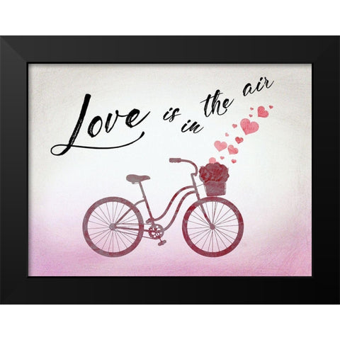 Love In The Air Black Modern Wood Framed Art Print by Lewis, Sheldon