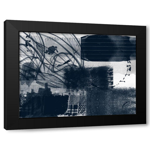 Different Strokes 1 Black Modern Wood Framed Art Print by Lewis, Sheldon