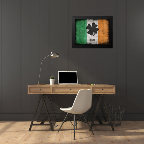 Ireland Black Modern Wood Framed Art Print by Lewis, Sheldon