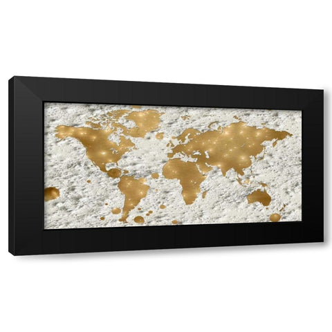 Hello World Black Modern Wood Framed Art Print by Lewis, Sheldon