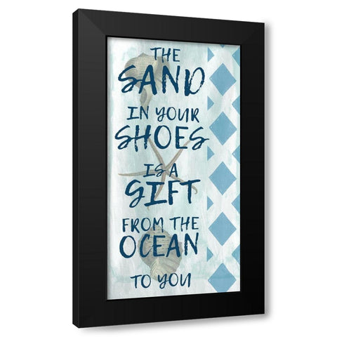 Sandy Gift Black Modern Wood Framed Art Print by Lewis, Sheldon