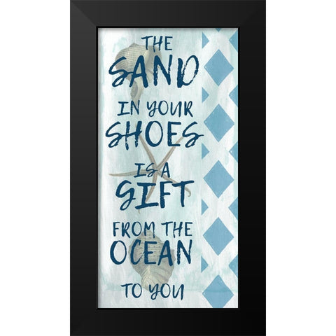 Sandy Gift Black Modern Wood Framed Art Print by Lewis, Sheldon