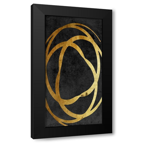Old Gold 1 Black Modern Wood Framed Art Print by Lewis, Sheldon