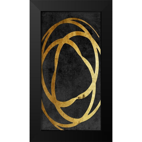 Old Gold 1 Black Modern Wood Framed Art Print by Lewis, Sheldon